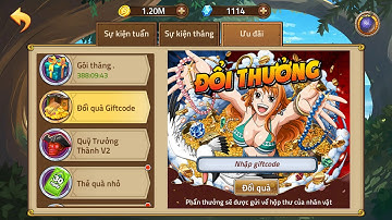 Code hải tặc đại chiến mới nhất ngon hơn cả vip15/ nâng usop nw lên 9sao và cái kết.....