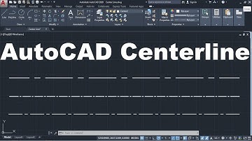 How to Draw Center line in AutoCAD