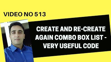 Learn Excel - Video 513- VBA- how to modify  COMBOBOX IN USERFORMS