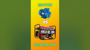 Difference between motor and generator #motor #generator #electical #youtubeshorts #viral #shorts