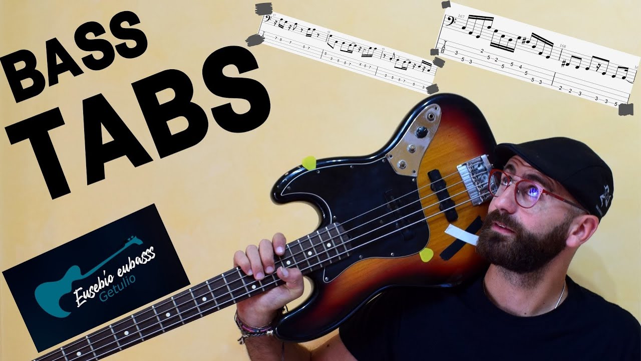 The Beatles - Don't Let Me Down BASS COVER + PLAY ALONG TAB + SCORE