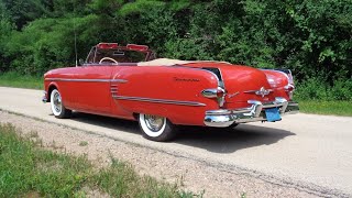 1954 Packard Convertible with 359 CI Straight Eight in Red & Ride on My Car Story with Lou Costabile