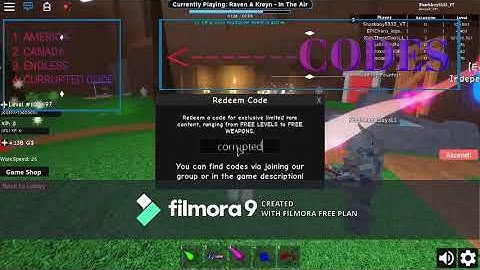 4 CODES FOR INFINITY RPG