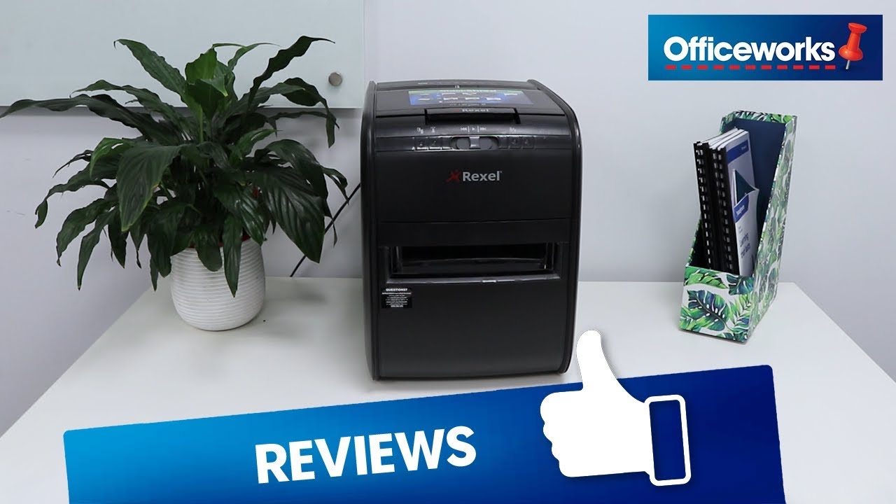 Rexel Stack & Shred 80X Auto Feed Shredder Overview YouTube