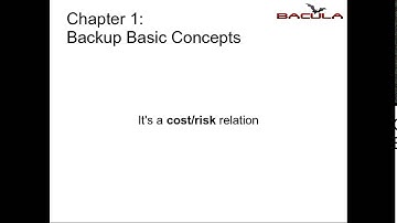 Bacula Training Preview - Chapter 1 Introduction (Theory)