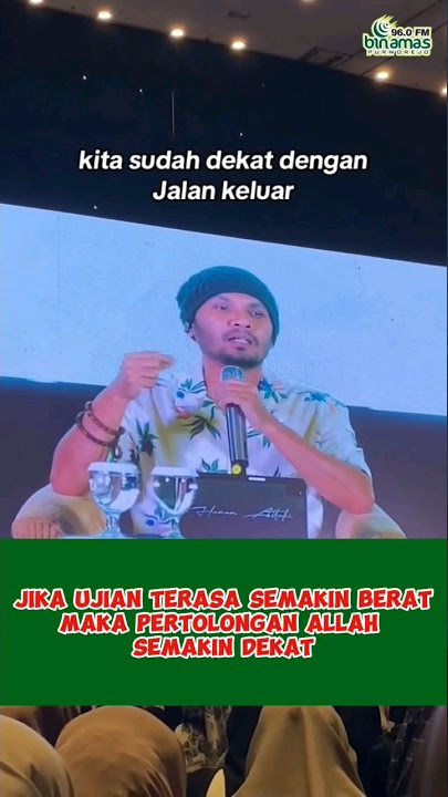 Jika ujian terasa semakin berat, maka pertolongan Allah sudah semakin dekat.