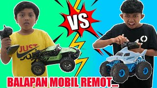 SAPUTRA REBUTAN MOBIL REMOTE CONTROL, BALAPAN SAMPE MENANG! | Mikael TubeHD