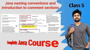 Java Naming conventions and comment sections, the complete explanation.