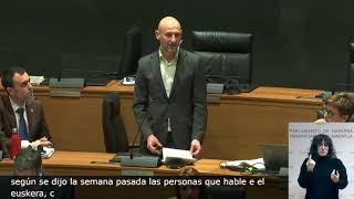 Pleno de Control 22 de febrero de 2024.Intervención de Iñaki Iriarte.