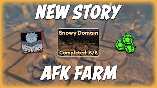 How to AFK Farm NEW Snowy Domain in Anime Last Stand!