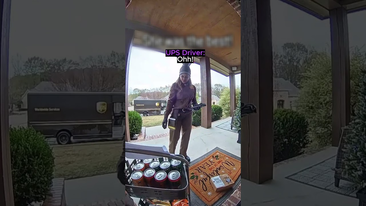 This UPS Driver Was Too Excited About Snacks!