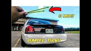 Crown Victoria Bumper Tuck. The CHEAPEST Mod You Can do to Your Crown Vic