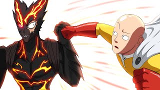 SAITAMA vs GAROU | FULL FIGHT from the Manga One Punch man