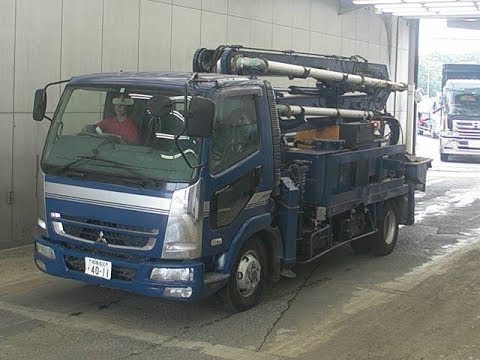 Японский автобетононасос на