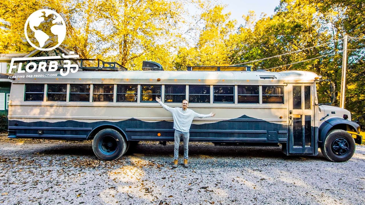 ⁣College Student's Bus Conversion Is Nicer than most Apartments