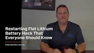 Restarting Flat Lithium Battery Hacks That Everyone Should Know