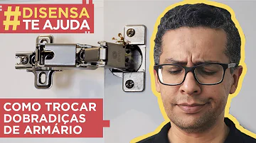 Como recuperar dobradiça de armário?