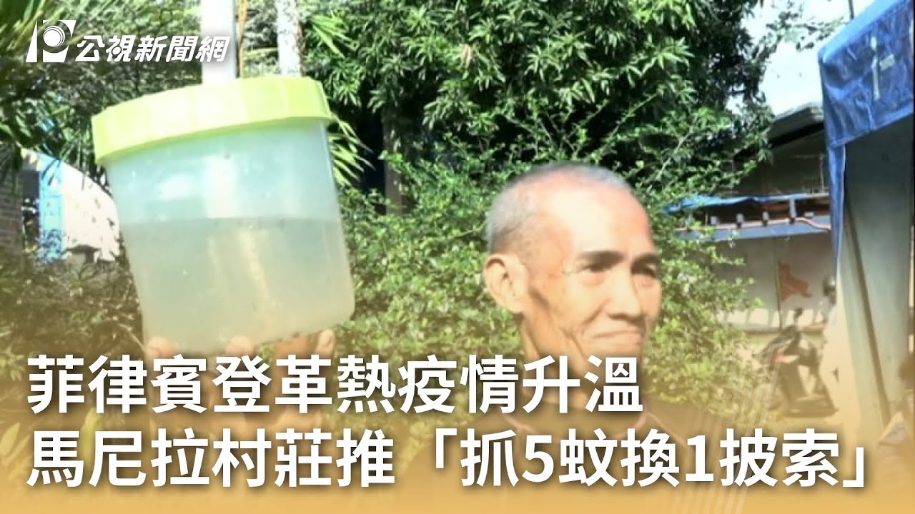 菲律賓登革熱疫情升溫 馬尼拉村莊推「抓5蚊換1披索」｜20250220 公視早安新聞
