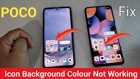 Poco mobile app icon background colour not working | how to change app icon background colour redmi