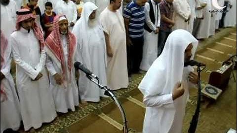 اروع تلاوة للشيخ احمد الحذيفي بجامع النصر 1434/01/01هـ