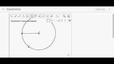 Geometric Construction: Copy a line segment