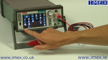 A Quick look at the 2450 Source Meter