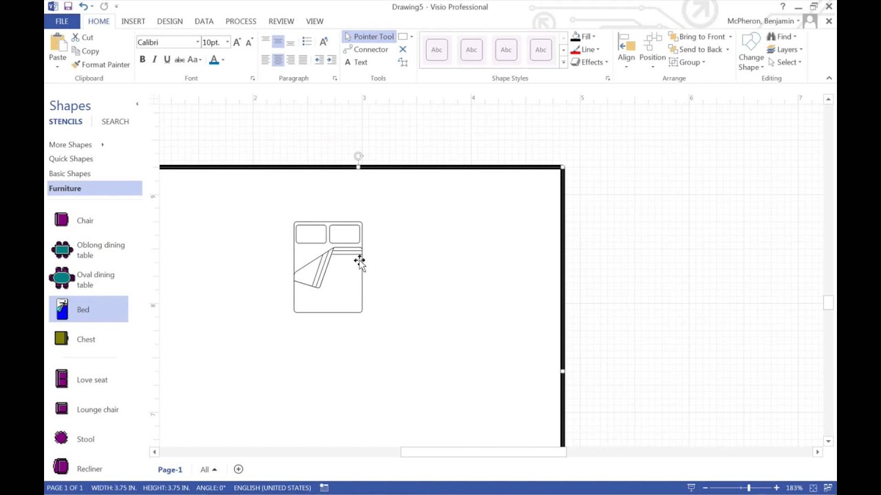 Visio Seating Chart - How To Create A Floor Plan In Ms Visio Office ...