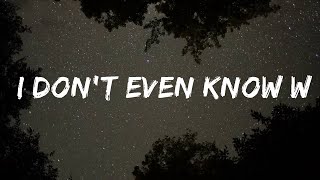 Alina Baraz - I Don't Even Know Why Though (Lyrics)