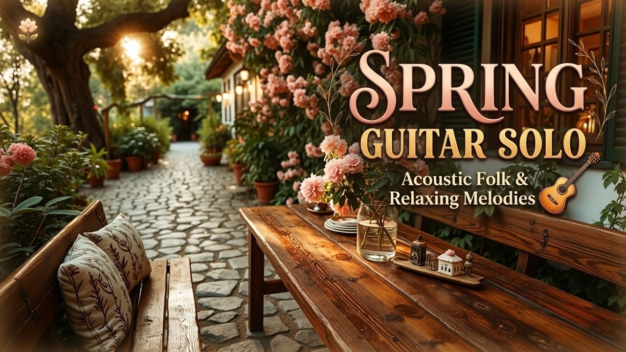 Spring Study Music Spring Guitar Solo | Relaxing Guitar Music for Studying - Peaceful ...