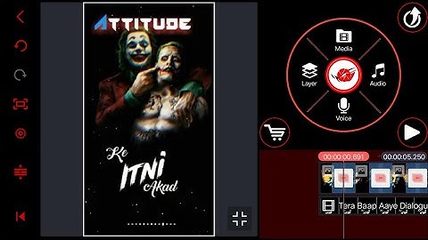 How To Create Attitude Whatsapp Status Video In Kinemaster || Attitude Status Video Editing