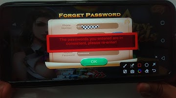 How to fix The passwords you entered are in consistent please re-enter problem solve in Rummy Golds