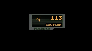 Resident Evil status style heart rate widget by Pulsoid