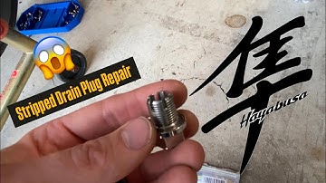 Deefill Self Tapping Drain Plug Repair Kit Install On My ‘07 Hayabusa