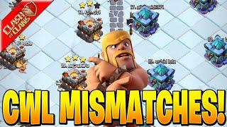 HOW TO DEAL WITH CWL MISMATCHES! (Clash of Clans)