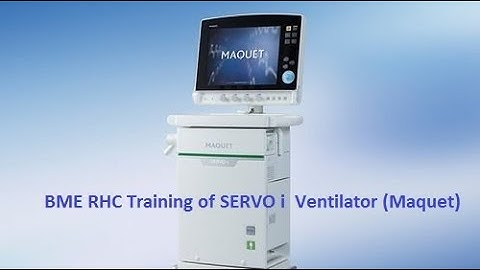 BME RHC Training of SERVO i  Ventilator (Maquet)