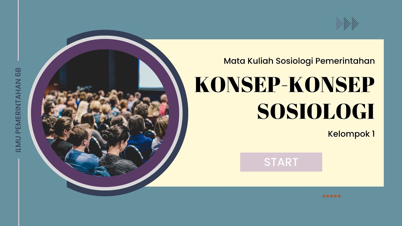 KONSEP-KONSEP SOSIOLOGI - KELOMPOK 1 - 6B | MATA KULIAH SOSIOLOGI PEMERINTAHAN