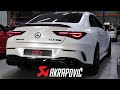 MERCEDES AMG CLA45S C118 AKRAPOVIC EXHAUST | 2020 CLA45S  SOUND | MOST POWERFUL 4 CYLINDER SEDAN