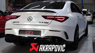 MERCEDES AMG CLA45S C118 AKRAPOVIC EXHAUST | 2020 CLA45S  SOUND | MOST POWERFUL 4 CYLINDER SEDAN