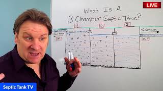 how does a 3 chamber septic tank work