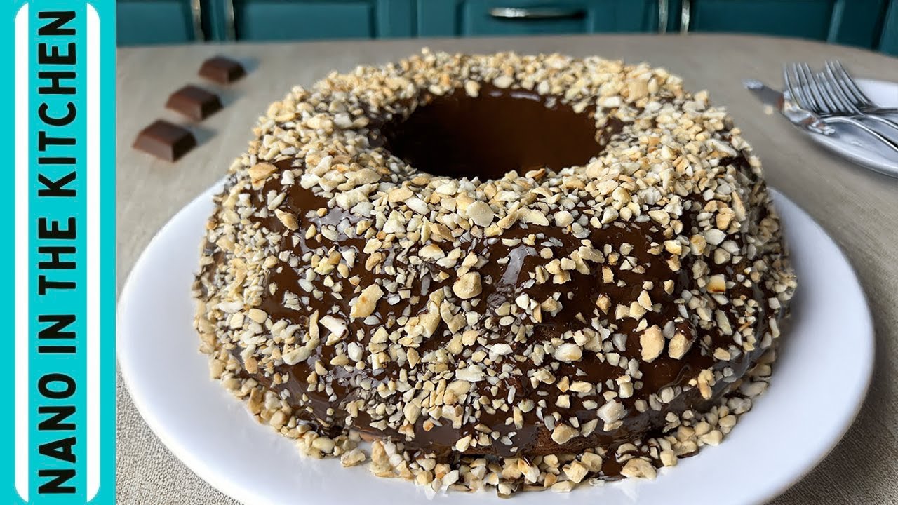 Νηστίσιμο κέικ αμυγδάλου με σοκολάτα χωρίς μίξερ | Vegan almond-chocolate cake | Nano in the kitchen