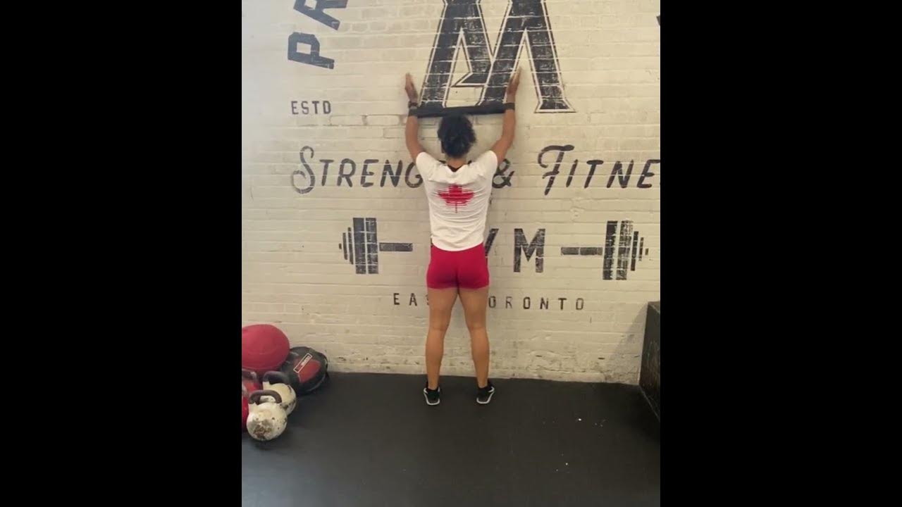 Banded serratus slides youtube
