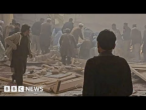 At least 59 killed in Pakistan mosque bomb attack – BBC News