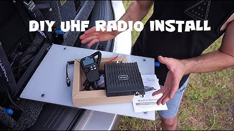 How to install a UHF Radio to your 4X4 - DIY UHF CB Radio Install - Oricom DTX4200 and Aerial