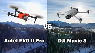 DJI Mavic 3 vs Autel EVO II Pro in the Colorado Winter Mountains