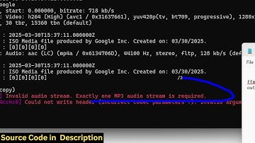 FFMPEG Command to Extract Audio From Video Without Re-Encoding in Terminal