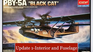Building the Academy 1/72 PBY-5A 'Black Cat'-Update 1 Cockpit and Fuselage Assembly