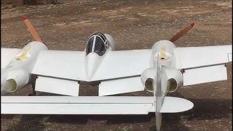 P38 Scale flaps and elevator test