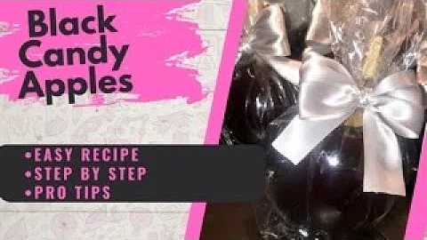 True Black Candy Apples| Coloring Candy Apples|No Bubbles