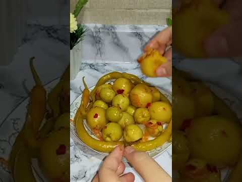 مخلل الزيتون التفاحي والليمون والفلفل زيتون مخلل مخلل مشكل مخلل