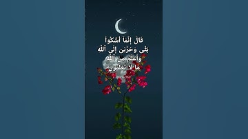 قال إنما أشكو بثي وحزني إلى الله #قرآن #أجمل تلاوة #تلاوة_خاشعة #مقاطع قصيرة